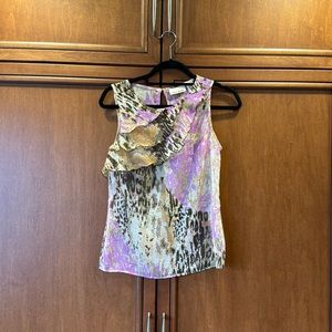 Y2K vintage DKNY Jeans side ruffle tank